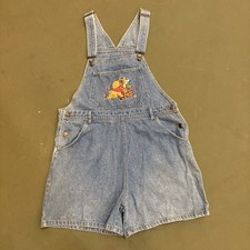 90s Disney Pooh  Tigger Vintage Denim Overalls w/ Embroidery size L