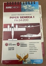 Piper Seneca l PA-34-200 SureCheck Checklist 1972-1974