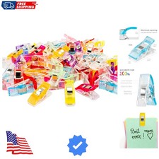 Multipurpose Sewing Clips, 100 Pcs Plastic Fabric Clips Supplies, Perfect Al...