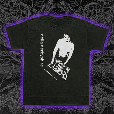 Delia Derbyshire T-Shirt Doctor Who BBC Radiophonic Electronic Music Tee S-5XL