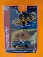 NEW - AUTO WORLD SLOT CAR Thunder Road 1969 Chevy El Camino - Free ShipN 