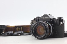 All OK MINT w/Hood Canon A1 A-1 35mm Film Camera  FD 50mm F1.4 SSC Lens JAPAN