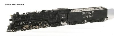 Tenshodo Models H0 Korea - 4-6-4 Hudson Santa Fe #3463; NEW & OVP