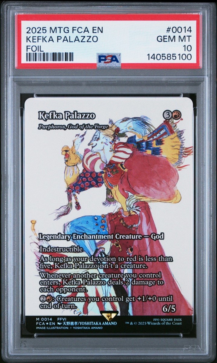 MTG FF ケフカ・パラッツォ(鍛冶の神、バーフォロス)　英語版　foil Kefka Palazzo - Purphoros, God of the Forge (Showcase) Final