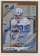 2019 Panini Donruss Optic Rookies Bronze Prizm Auto Ty Johnson #145 Auto vv1