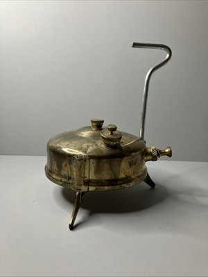 Vintage 1933 Antique Brass Primus 100 Camp Cooking Kerosene Stove Sweden