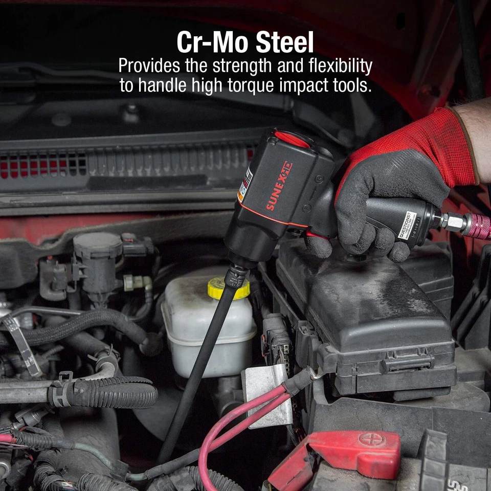 3504, 3/8 Inch Drive Impact Extension Set, 4 Pieces, SAE, 3" to 15", Cr-Mo St... - Image 4 of 4