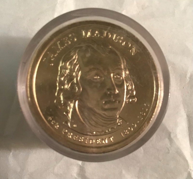 Sealed 12 2007P James MadisonPresidential Dollars World Reserve Monetary Exchnge
