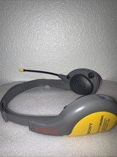Sony FM/AM Walkman SRF-HM55 Headphones Vintage Yellow Sports Radio WORKS-TESTED