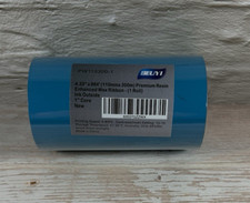 .33'' x 984 Premium Resin Enhanced Wax Ribbon 110mm x 300m Black Thermal-9 Rolls