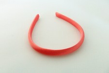 Peach Pink Satin Headband Fits 18 inch Dolls