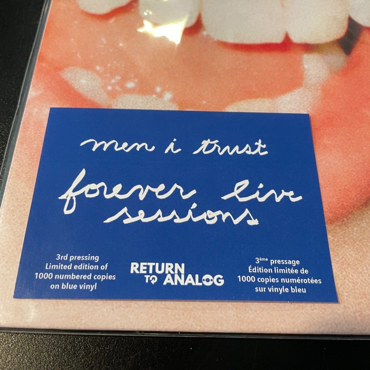 MEN I TRUST, FOREVER LIVE SESSIONS, BLUE COLORED VINYL