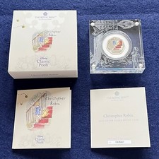 2020 CHRISTOPHER ROBIN CLASSIC POOH 50P SILVER PROOF COIN ROYAL MINT NEW 2E537
