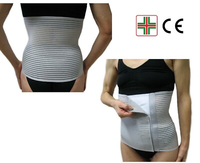Fascia Ernia Ombelicale BODYPERFECT – Pancera Post Operatoria E Post Parto Altezza 16 Cm – Made In Italy (Nero, S) - 3