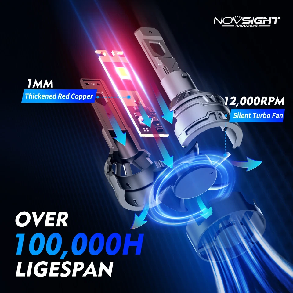 Para TOYOTA CAMRY 【2007 - 2023】 2x Kit de lâmpadas de faróis de LED H11 feixes baixos 13000LM - Imagem 4 de 4