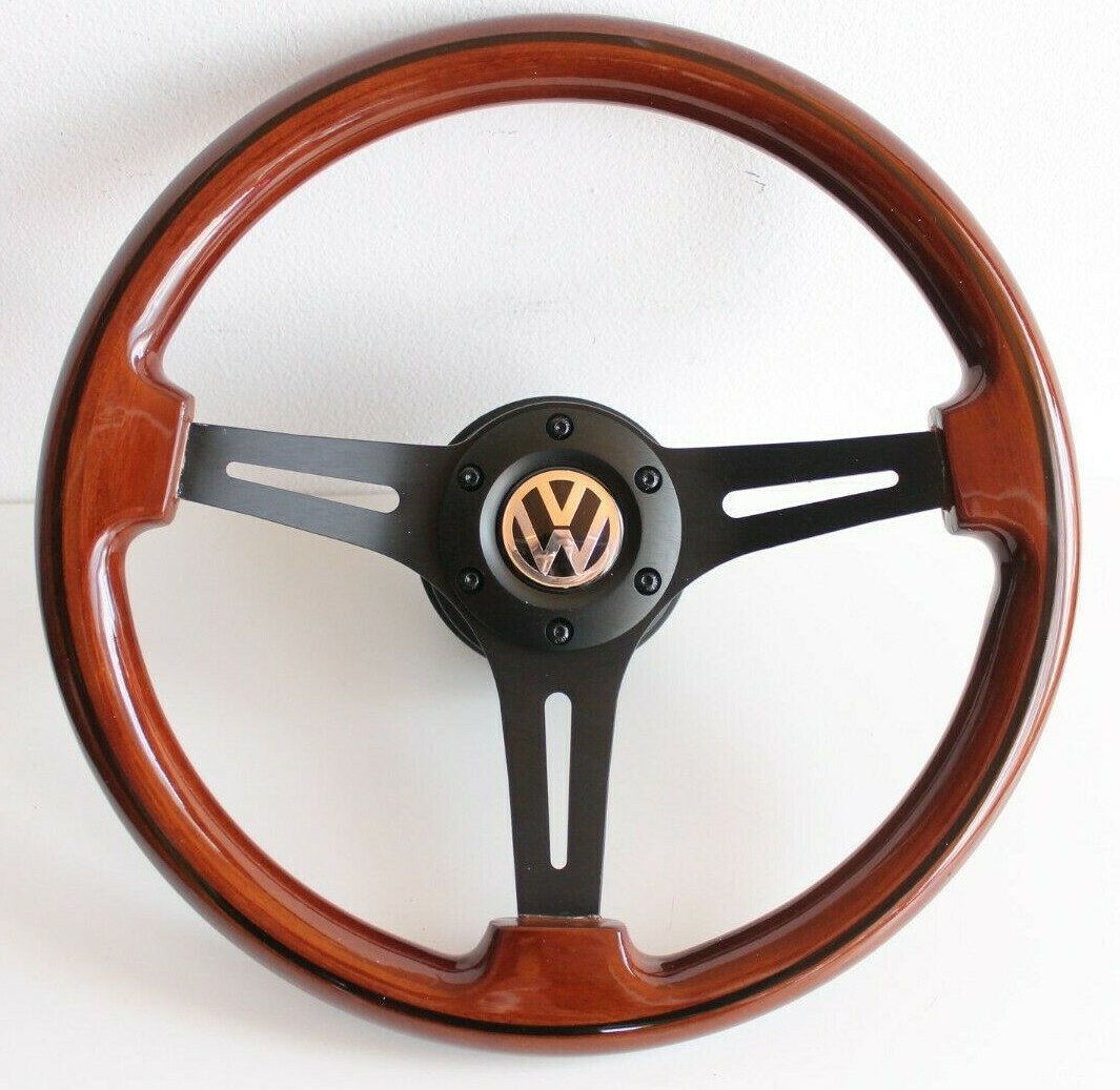 パーツ ALL WOOD Steering Wheel SpeedForm Mustang Wood Steering Wheel; Chrone Center 102418