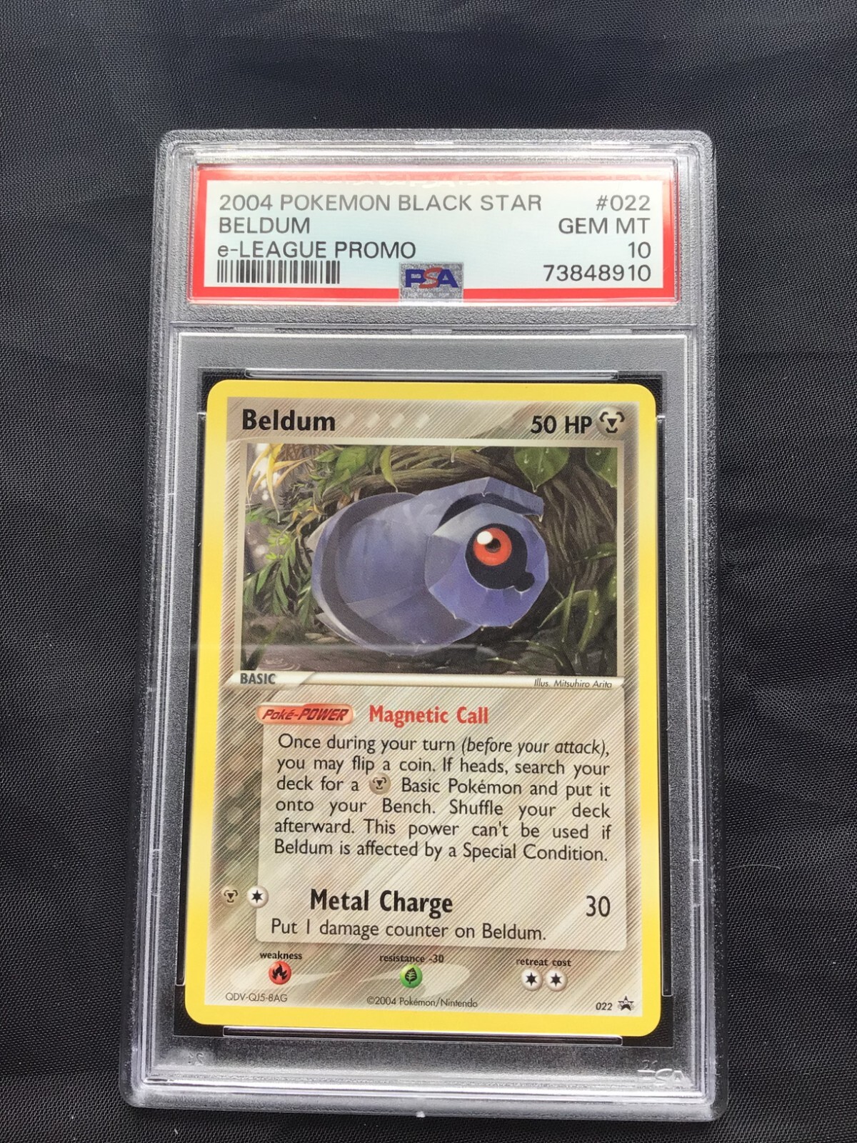 Pokemon Cards: e-League Promo: Beldum 22 PSA 10