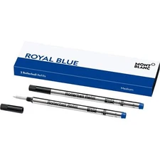 Montblanc Rollerball Ink Cartridge Refill Pacific Blue Smooth Writing 80Mm