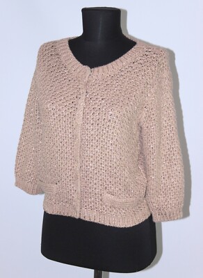 Hugo Boss Orange womens cotton cardigan jumper Size S