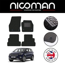 Ford Kuga MK2 2015-2019 GENUINE LUXURY Tailored Car Floor Mats Black Set
