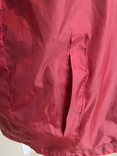 Totes Windbreaker Size M Fleece Lined Jacket Full Zip Burgundy - Picture 7 of 17