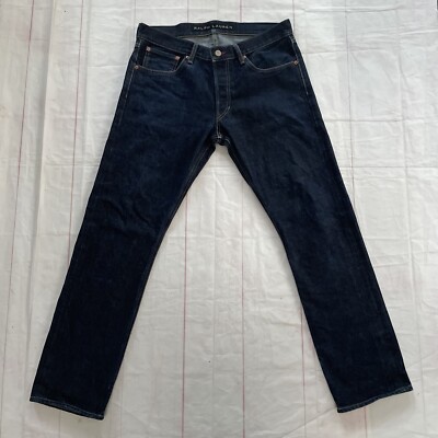 Ralph Lauren Black Label Selvedge Denim Jeans Mens Size 32x30 | eBay