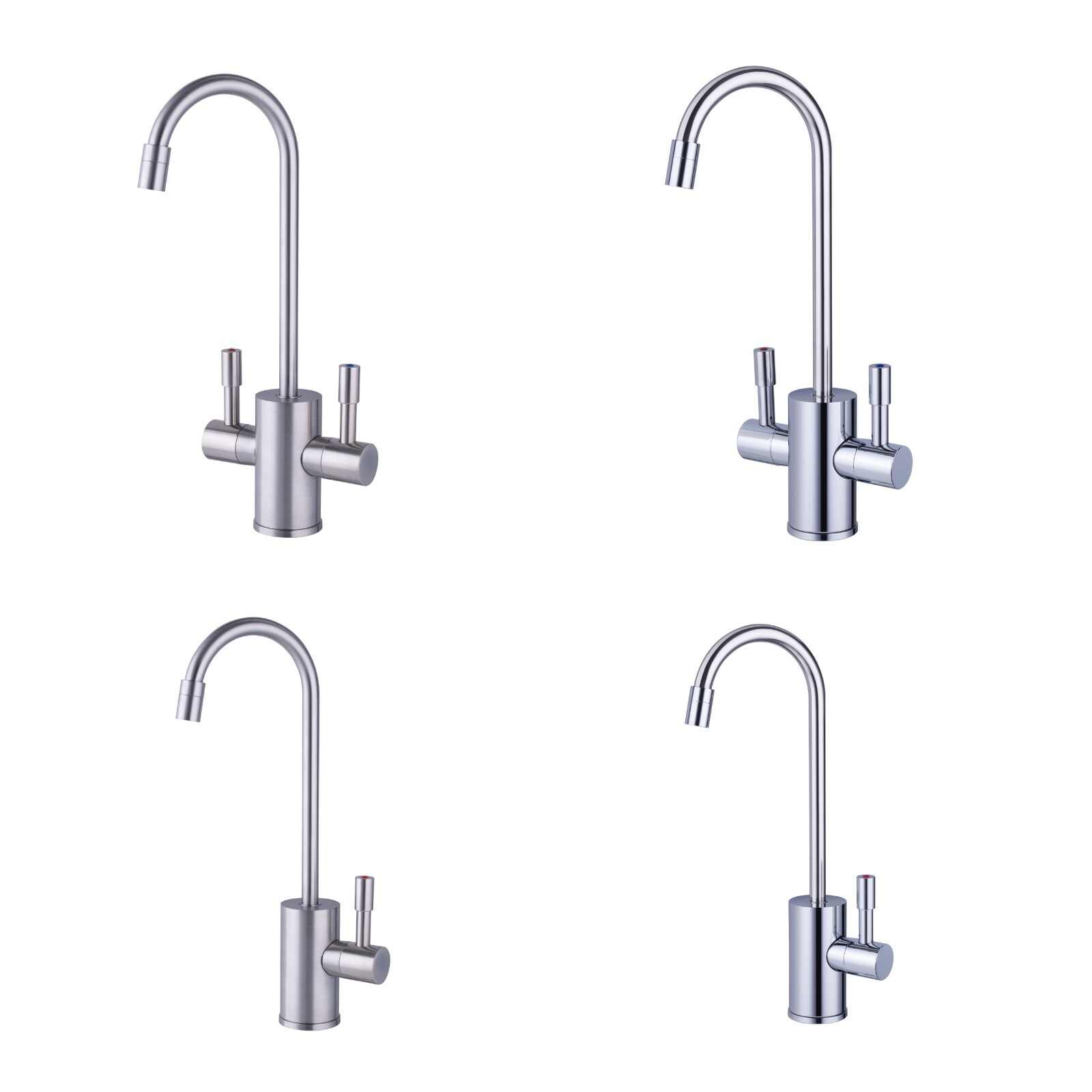 Ready Hot 1300W Kitchen Sink Hot Water Dispenser 3 Tanks and 4 Faucet