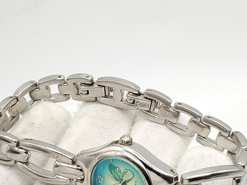 White Stag Butterfly Green Womens Watch New Battery Silver Tone 22mm - Picture 13 of 14