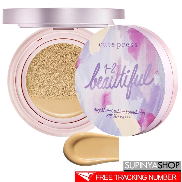 Cute Press 12Beautiful Airy Matte Cushion Foundation Spf 50+ Pa+++ eBay