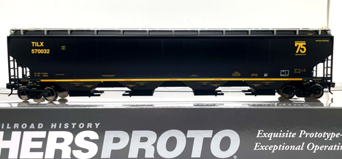 HO WALTHERS PROTO 920-105859 67' TRINITY 6351 4-BAY COVERED HOPPER TILX ...