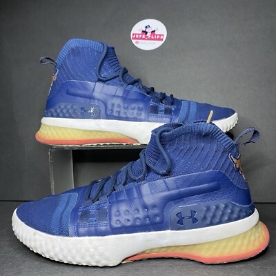 Under Armour Project Rock Delta Sneaker Shoes Mens Blue 3020788-401 Sz  10