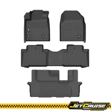 Fits 09-15 Honda Pilot 8 Seats All Weather 3D Floor Mats Carpet Liners TPE