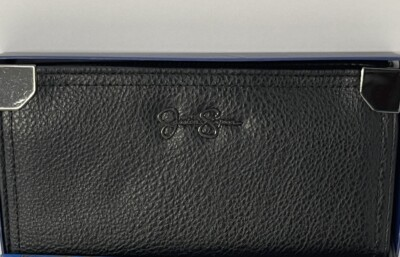 #ad Jessica Simpson Faux Leather Zip Clutch Wallet Black Color $23.99