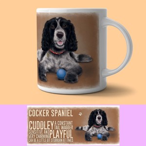 black cocker spaniel mug
