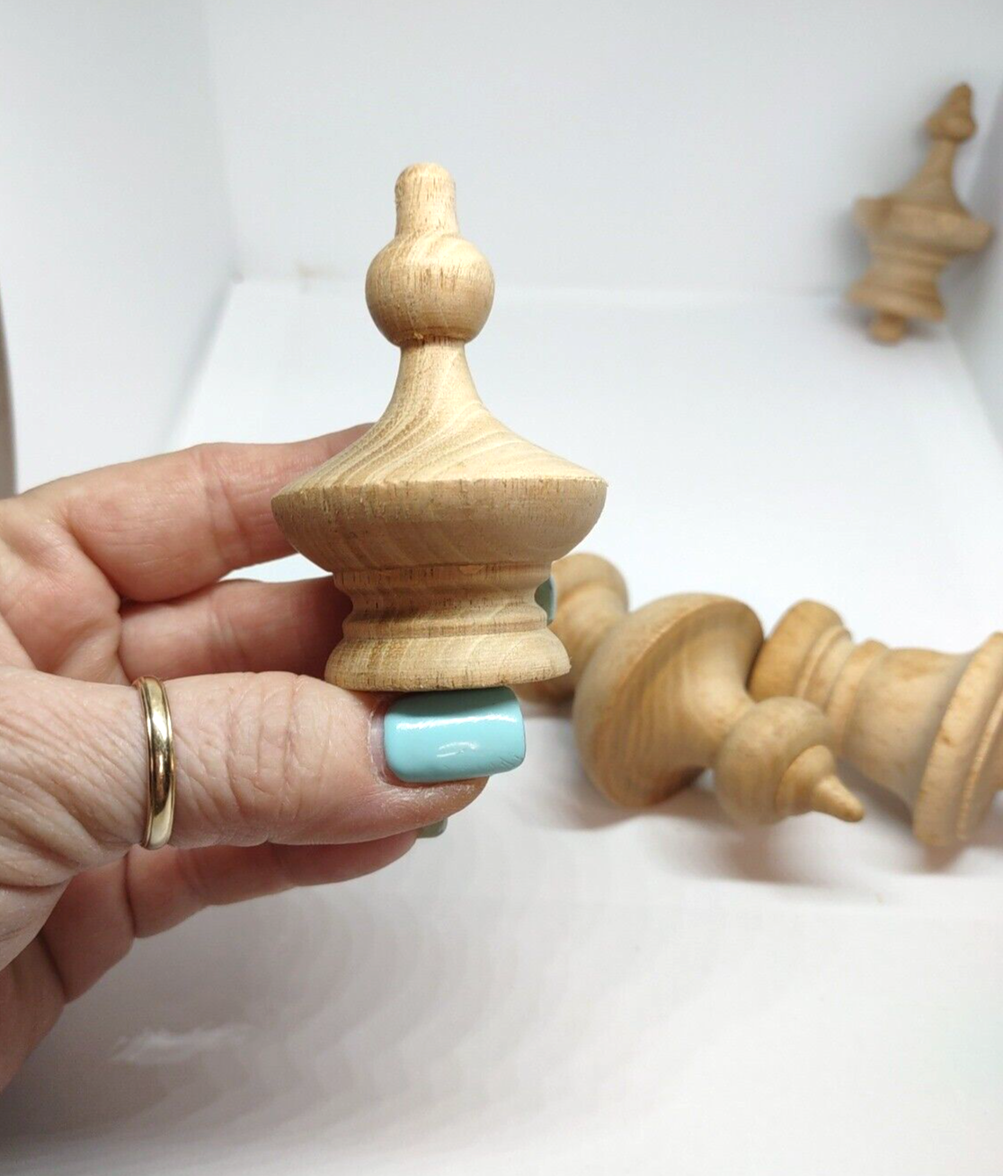 Set/4 Vintage NOS Assorted Unfinished Clock Finials Clockmaker Stock eBay