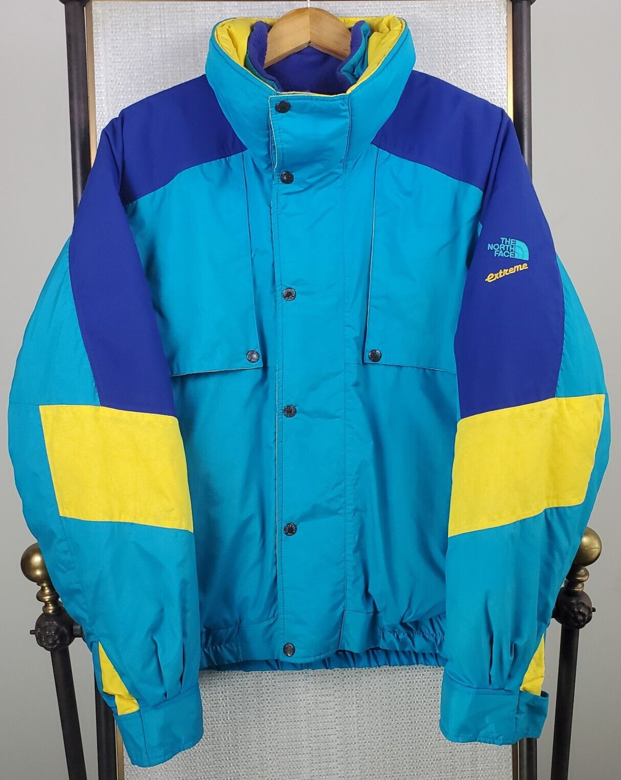 VTG NORTH FACE EXTREME 1980s Mens Sz Large Bomber Jacket Made in USA Insulated image 4