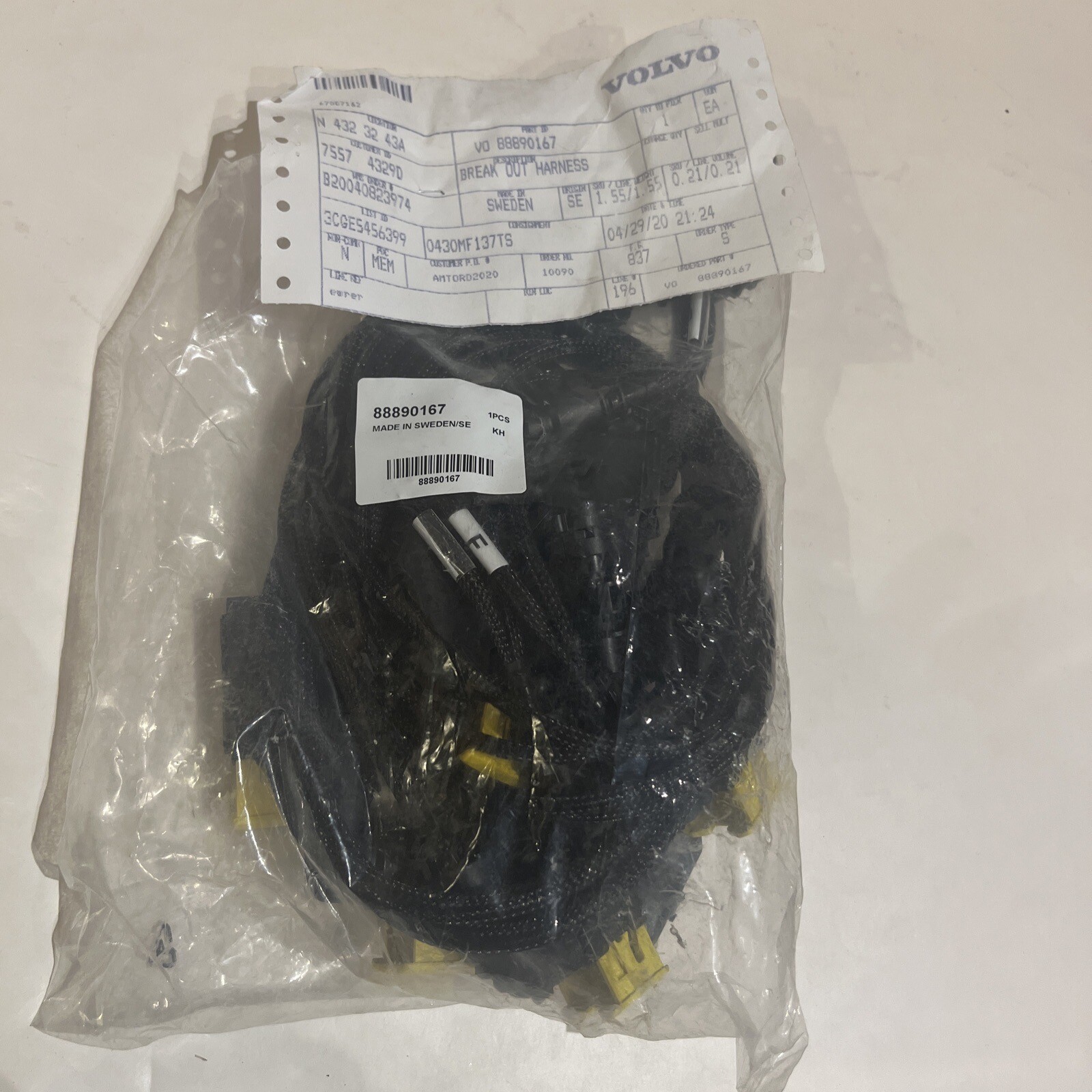 88890167 Volvo Penta Break out Cable 88890167 Genuine OEM Part for 