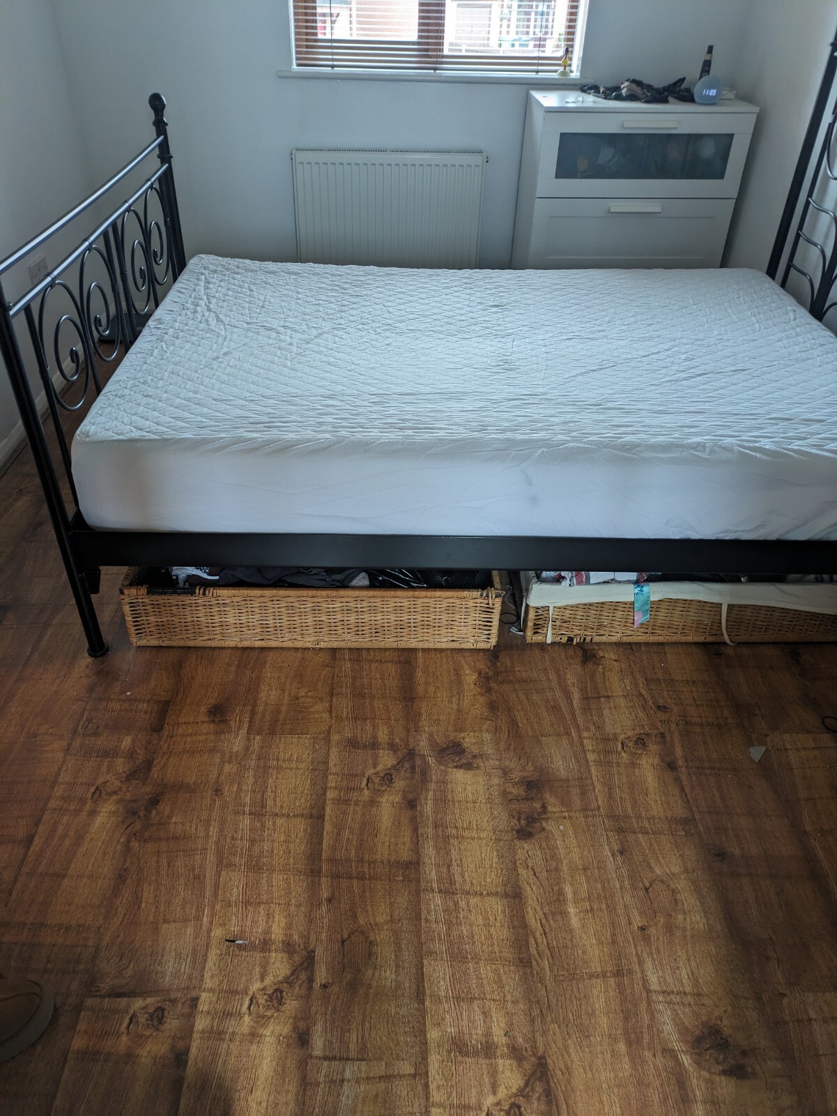 double bed with mattress and storage eBay