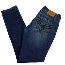 Vigoss the Dublin Skinny Jeans Women's 5/6 28 Dark Wash Low Rise
