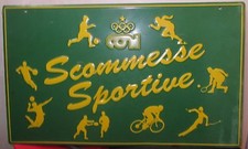 Insegna di Latta CONI Scommesse Sportive Pubblicitario SPESE GRATIS