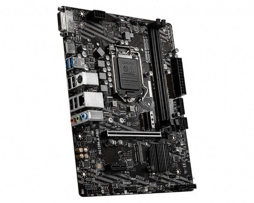 MSI H410M-A PRO Motherboard Intel H410 LGA 1200 DDR4 M.2 m-ATX Core DVI-D HDMI - Bild 2 von 4