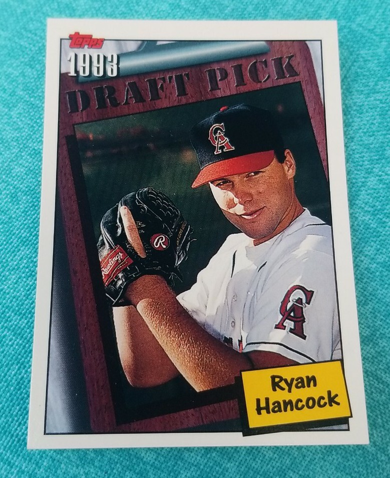 Topps 1994 (1993 Draft Pick) Baseball Card Ryan Hancock #760 California Angels 