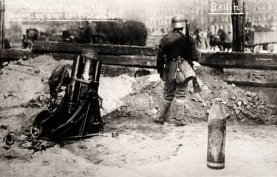 Destruction By Street Fighting After The German Revolution 1920 OLD PHOTO