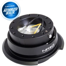 NEW NRG Steering Wheel Quick Release GEN 2.8 BLACK BODY BLACK RING SRK-280BK