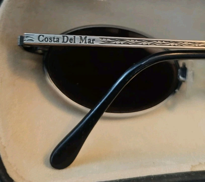 Vintage Costa Del Mar Coquina CQ-21 RARE! Sunglasses Gray Metal FRAME - Image 3 of 4
