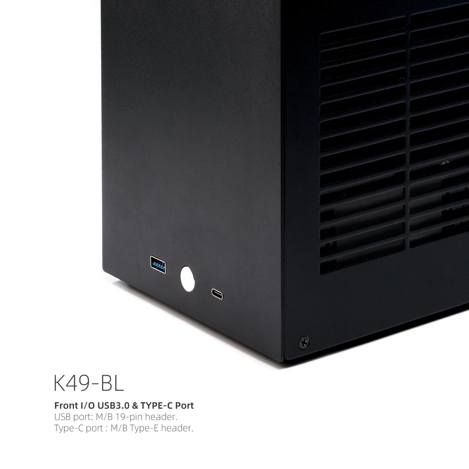 K49-BL Mini ITX Case - 8.3L Small Form Factor, Supports GPU up to 300mm, CPU ... - Image 4 of 4