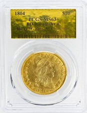1804 DRAPED BUST $10 PCGS MS 63+