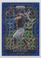 2021 Panini Prizm Blue Velocity Prizm Zach Plesac #42 0m0g