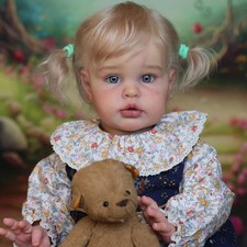 24 Inch Big Size Reborn Toddler Dolls Girl Realistic Reborn Baby Doll Cloth Body