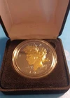 1922 U.S. PEACE DOLLAR (High Grade) RARE PL In 24K Gold & BLACK RUTHENIUM w/ BOX